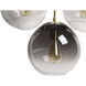 Kamara LED 24.75 inch Brass Chandelier Ceiling Light